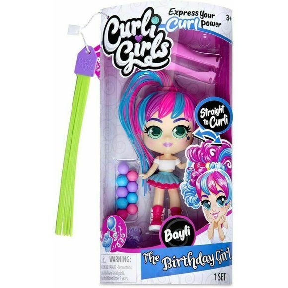 Curli Girls Bayli The BIRTHDAY GIRL Curling Hair - Picture 1 of 6